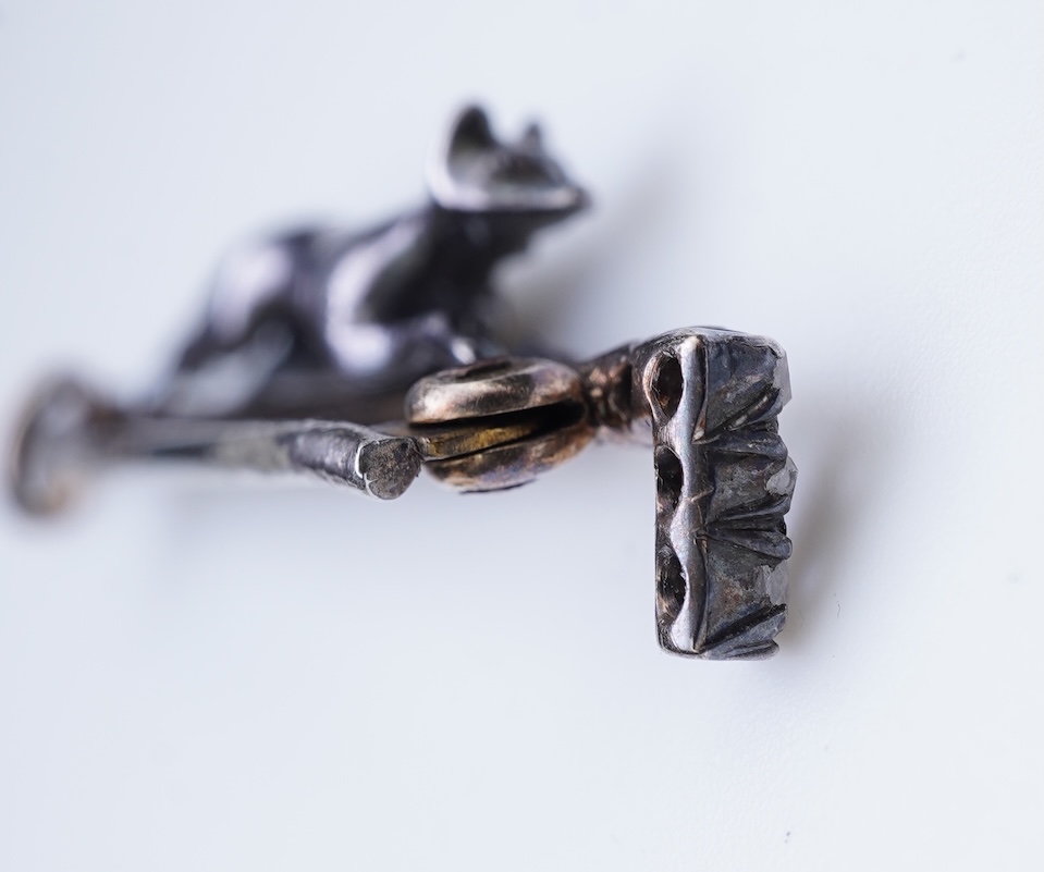 A late Victorian novelty diamond brooch, circa 1900